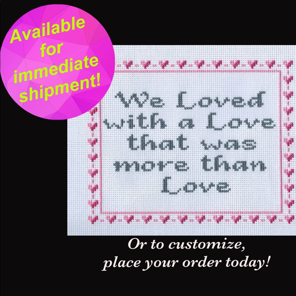Edgar Allan Poe quote wall hanging